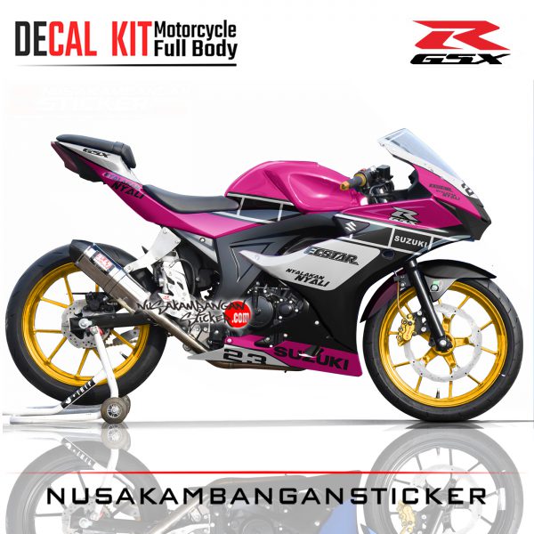 Decal Motor Suzuki GSX 150 R Ecstar pink