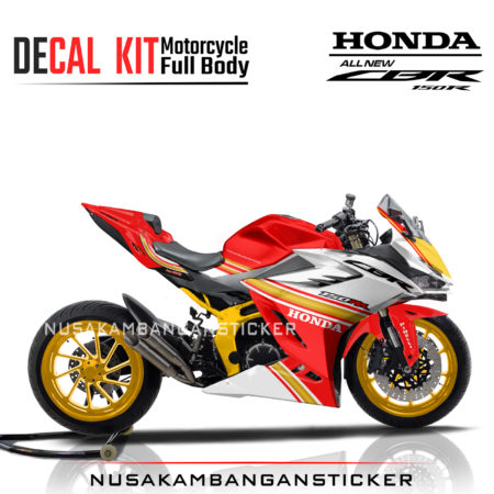 Simple Desain Decal Stiker Motor Honda CBR 150 New 2021 Merah