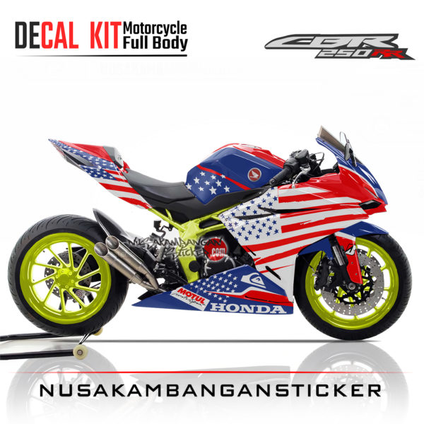 Decal CBR 250 RR – American Red Design