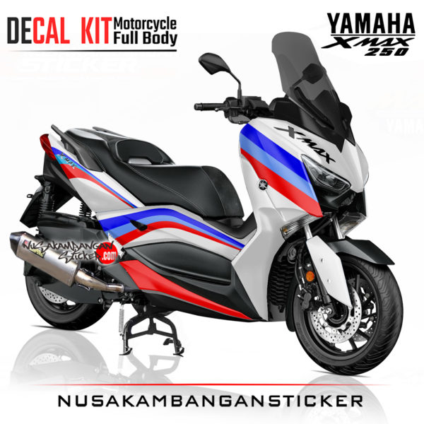 Decal Sticker Yamaha Xmax 250 BMW Safety Putih Stiker Full Body