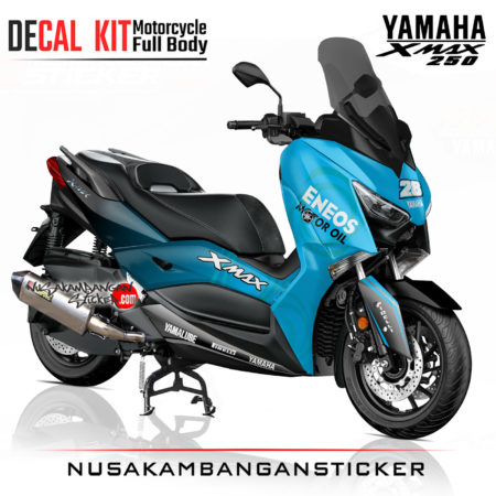Decal Sticker Yamaha Xmax 250 Eneos Motor Oil Biru Stiker Full Body