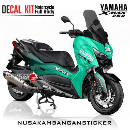 Decal Sticker Yamaha Xmax 250 Eneos Motor Oil Biru tosca Stiker Full Body