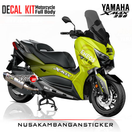 Decal Sticker Yamaha Xmax 250 Eneos Motor Oil Hijau fluo Stiker Full Body