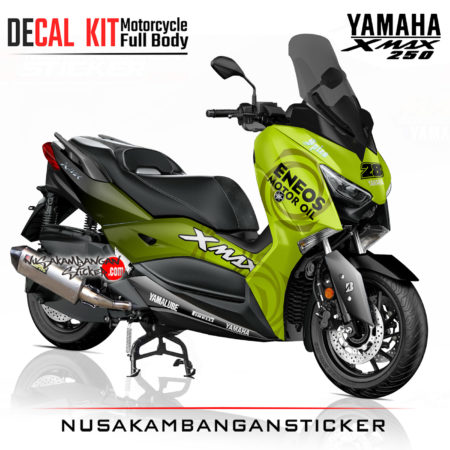 Decal Sticker Yamaha Xmax Eneos Motor Oil hijau pupus
