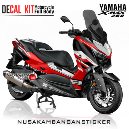 Decal Sticker Yamaha Xmax 250 Ferari Hitam Stiker Full Body