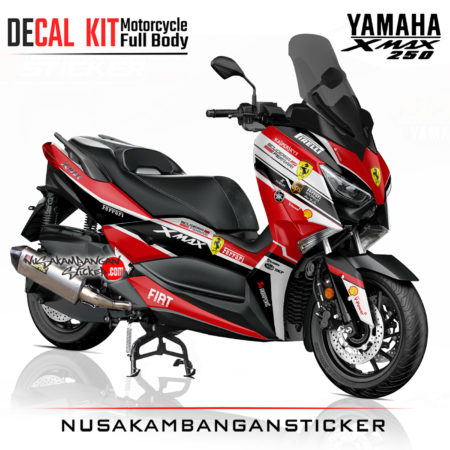 Decal Sticker Yamaha Xmax 250 Ferari Kaspersky Stiker Full Body