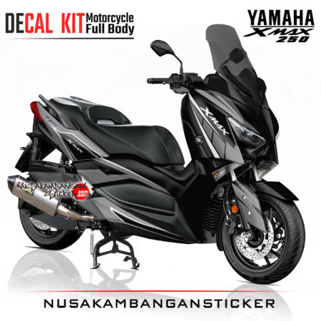 Decal Sticker Yamaha Xmax 250 Hitam abu Stiker Full Body