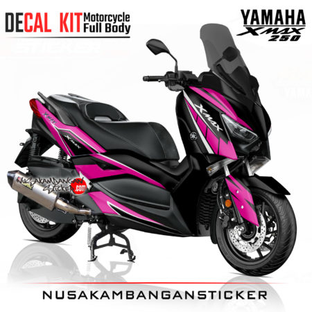 Decal Sticker Yamaha Xmax 250 Hitam pink Stiker Full Body