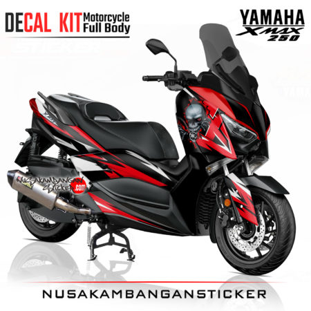 Decal Sticker Yamaha Xmax 250 Skul merah Stiker Full Body