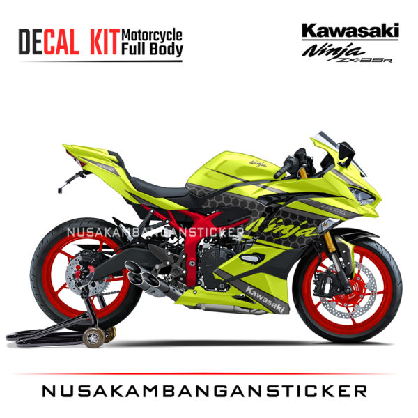 Decal Stiker Kawasaki Ninja ZX25R Authenthic Green Lime Sticker Full Body Nusakambangansticker