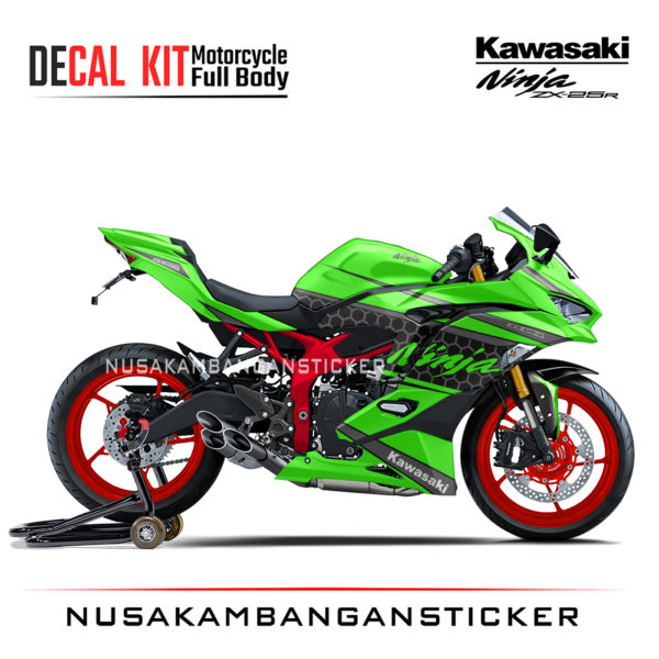 Decal Stiker Kawasaki Ninja ZX25R Authenthic Hijau Sticker Full Body Nusakambangansticker