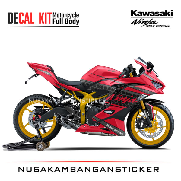 Decal Stiker Kawasaki Ninja ZX25R Authenthic Merah Sticker Full Body Nusakambangansticker