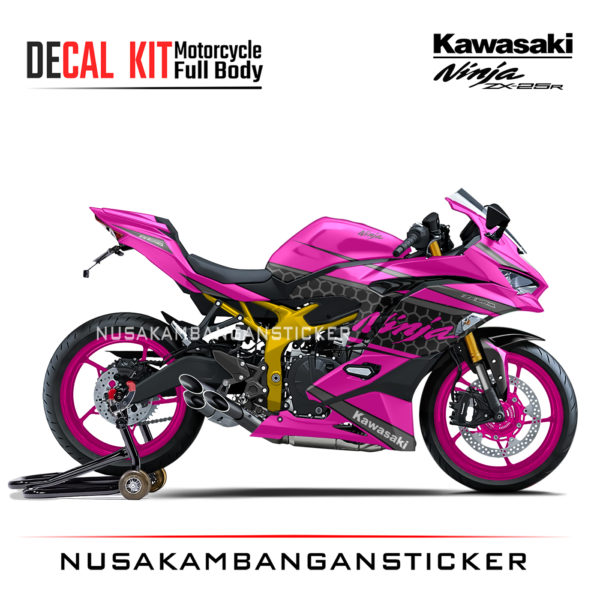Decal Stiker Kawasaki Ninja ZX25R Authenthic PInk Sticker Full Body Nusakambangansticker