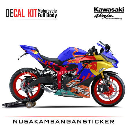 Decal Stiker Kawasaki Ninja ZX25R Banteng Biru Sticker Full Body Nusakambangansticker