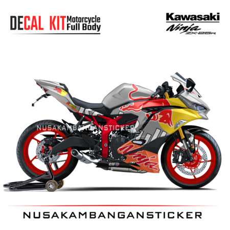 Decal Stiker Kawasaki Ninja ZX25R Banteng Silver Sticker Full Body Nusakambangansticker