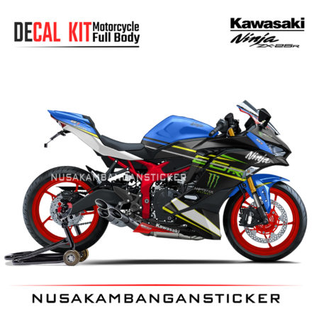 Decal Stiker Kawasaki Ninja ZX25R Biru Spesial Edition Sticker Full Body