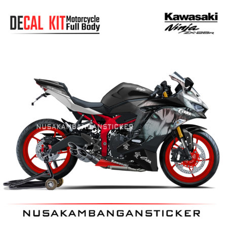 Decal Stiker Kawasaki Ninja ZX25R Gara Hitam Edition Sticker Full Body Nusakambangansticker