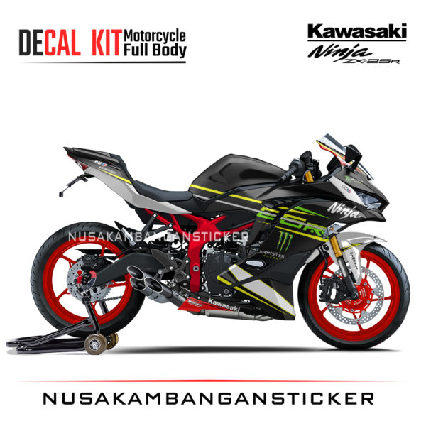 Decal Stiker Kawasaki Ninja ZX25R Hitam Spesial Edition Sticker Full Body