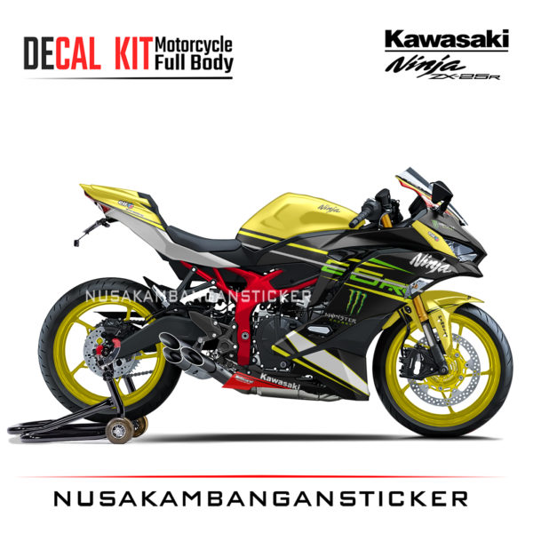 Decal Stiker Kawasaki Ninja ZX25R Kuning Spesial Edition Sticker Full Body