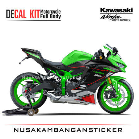 Decal Stiker Kawasaki Ninja ZX25R Liery WSBK Hijau Sticker Full Body