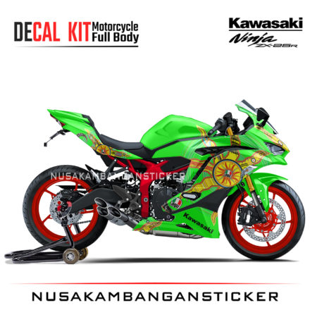 Decal Stiker Kawasaki Ninja ZX25R Livery Continent Hijau Sticker Full Body Nusakambangansticker