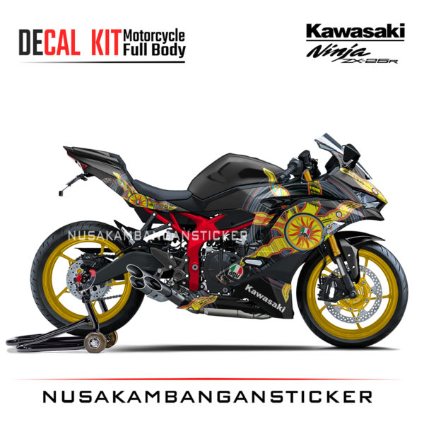 Decal Stiker Kawasaki Ninja ZX25R Livery Continent Hitam Sticker Full Body Nusakambangansticker