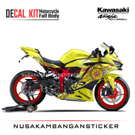Decal Stiker Kawasaki Ninja ZX25R Livery Continent Kuning Sticker Full Body Nusakambangansticker