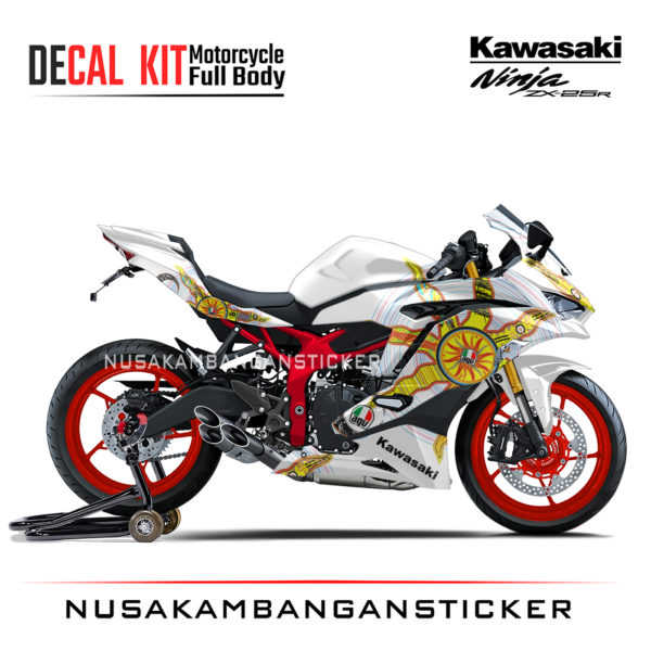 Decal Stiker Kawasaki Ninja ZX25R Livery Continent Putih Sticker Full Body Nusakambangansticker