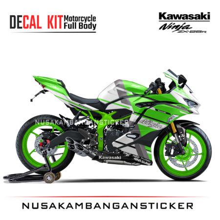 Decal Stiker Kawasaki Ninja ZX25R Livery Ducati Desmodesici Hijau Sticker Full Body Nusakambangansticker
