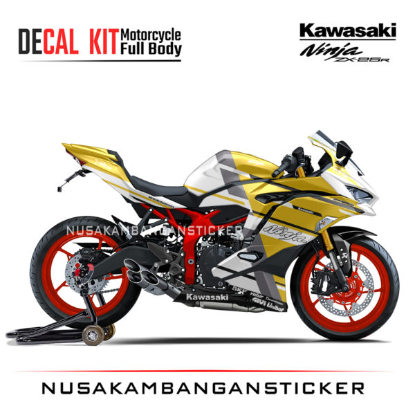 Decal Stiker Kawasaki Ninja ZX25R Livery Ducati Desmodesici Kuning Sticker Full Body Nusakambangansticker