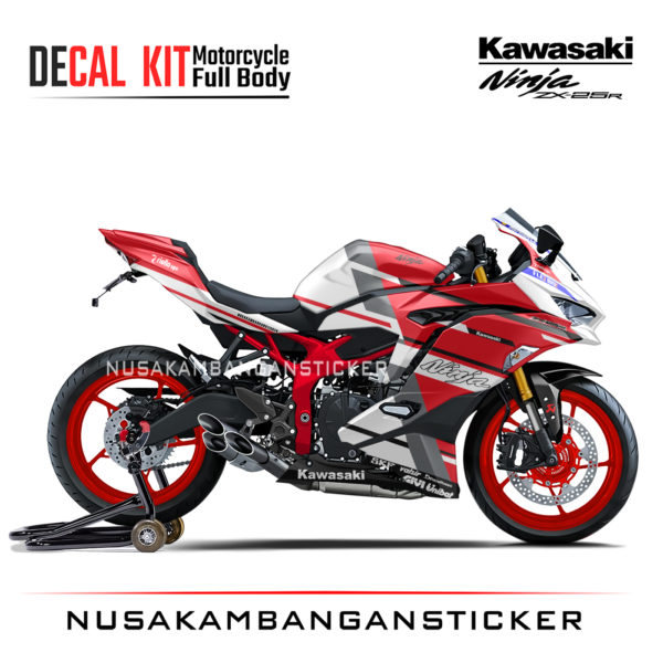 Decal Stiker Kawasaki Ninja ZX25R Livery Ducati Desmodesici Merah Sticker Full Body Nusakambangansticker