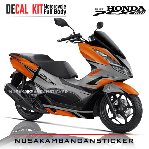 DECAL KIT STICKER HONDA PCX 160 GRAFIS RED ZEE RACING OREN04 NUSAKAMBANGANSTICKER