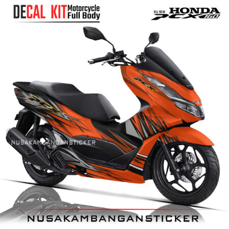 DECAL KIT STICKER HONDA PCX 160 GRASS ART RACING OREN02 NUSAKAMBANGANSTICKER