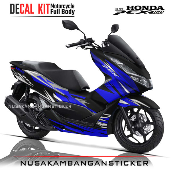 DECAL KIT STICKER HONDA PCX 160 VR 46 STREET RACING BLUE01 NUSAKAMBANGANSTICKER