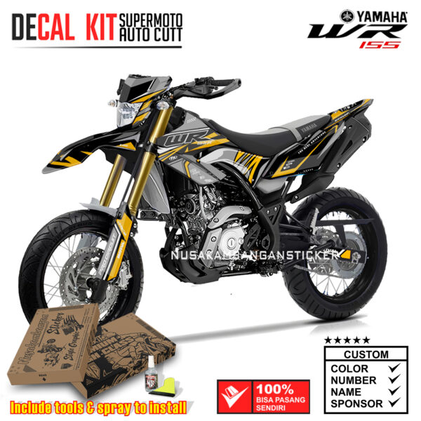 DECAL KIT STICKER SUPERMOTO YAMAHA WR - 155 LAYER STREET PRO WR KUNING04 NUSAKAMBANGANSTICKER