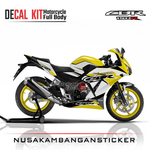 Decal Sticker CBR 150 K45 Ahrt racing kuning Stiker Full Body Nusakambangansticker