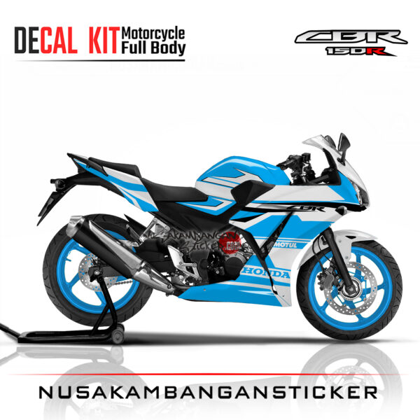 Decal Sticker CBR 150 K45 Honda Racing ice blue Stiker Full Body Nusakambangansticker