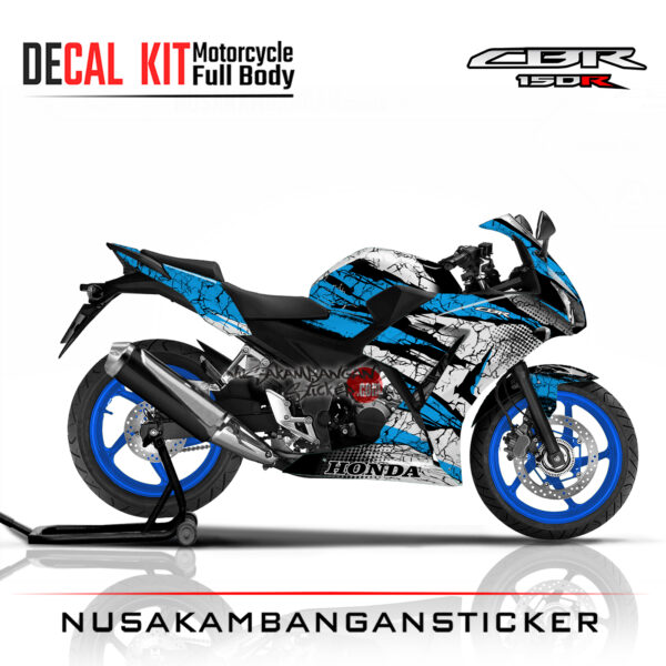Decal Sticker CBR 150 K45 ice blue racing Stiker Full Body Nusakambangansticker