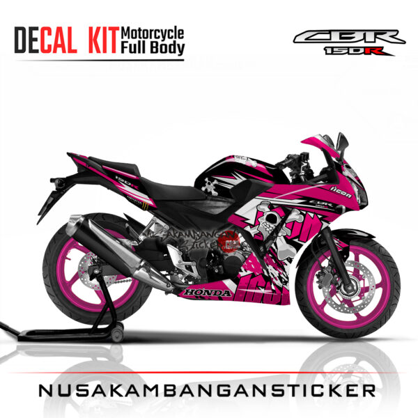 Decal Sticker CBR 150 K45 icon pink Stiker Full Body Nusakambangansticker