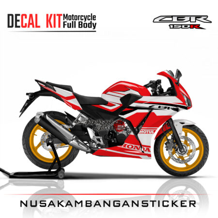 Decal Sticker CBR 150 K45 merah racing Stiker Full Body Nusakambangansticker