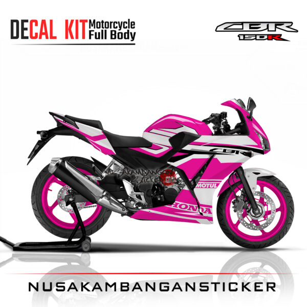 Decal Sticker CBR 150 K45 pink racing Stiker Full Body Nusakambangansticker