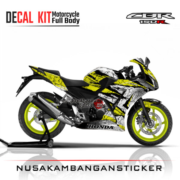 Decal Sticker CBR 150 K45 yelow racing Stiker Full Body Nusakambangansticker
