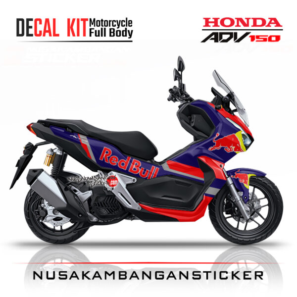 Decal Sticker Honda ADV 150 Banteng Biru Stiker Full Body Nusakambangansticker