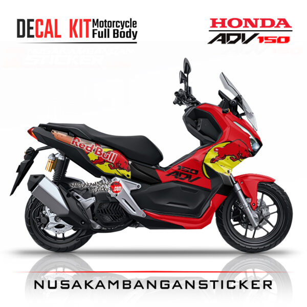 Decal Sticker Honda ADV 150 Banteng Merah Stiker Full Body Nusakambangansticker