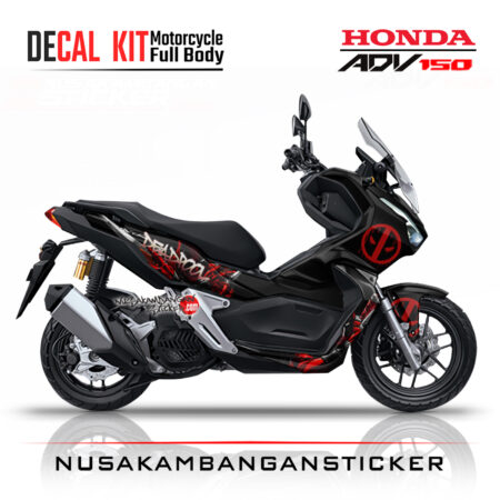 Decal Sticker Honda ADV 150 DeadPool Stiker Full Body Nusakambangansticker