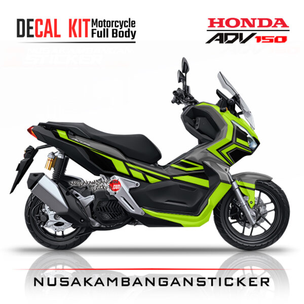 Decal Sticker Honda ADV 150 Grafis Hijau 01 Stiker Full Body Nusakambangansticker
