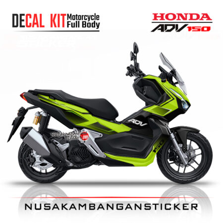 Decal Sticker Honda ADV 150 Grafis Hijau Stiker Full Body Nusakambangansticker