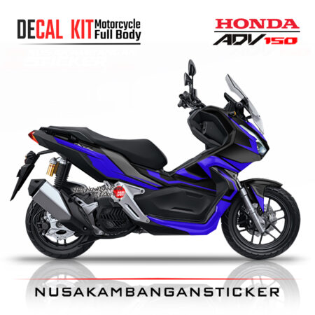 Decal Sticker Honda ADV 150 Grafis Ungu 02 Stiker Full Body Nusakambangansticker