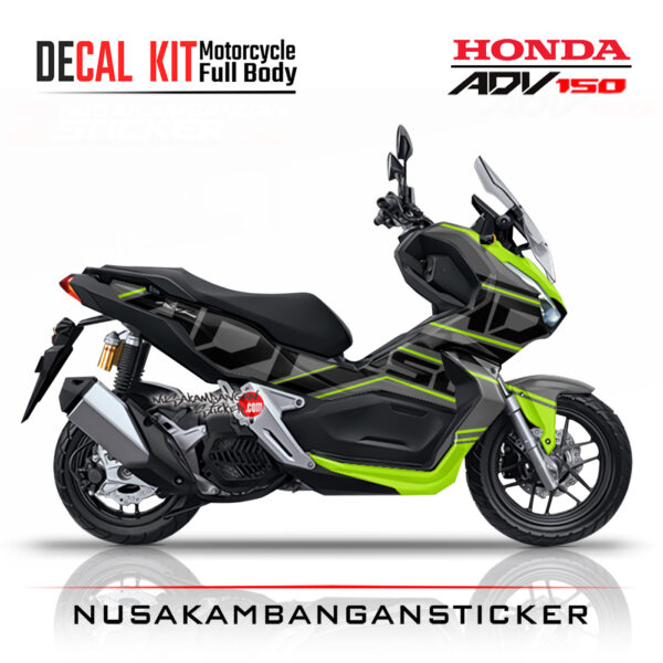Decal Sticker Honda ADV 150 Hijau Sporty Stiker Full Body Nusakambangansticker