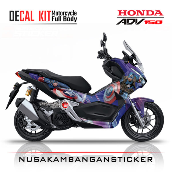 Decal Sticker Honda ADV 150 Iron Man Stiker Full Body Nusakambangansticker